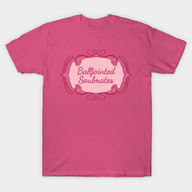 Balljointed Soulmates Design Triple Rose T-Shirt by Qwerdenker Music Merch